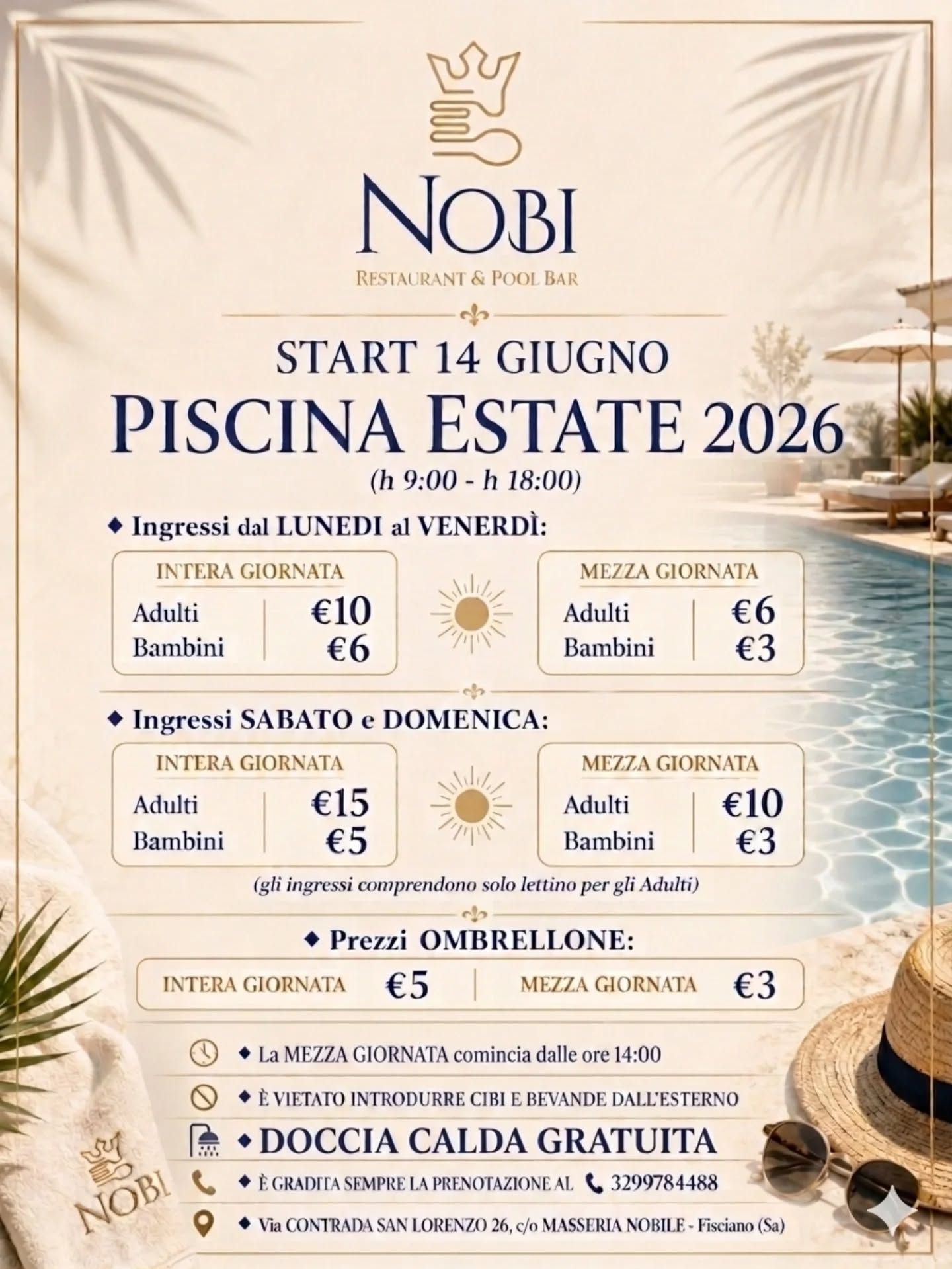 Locandina piscina Nobi
